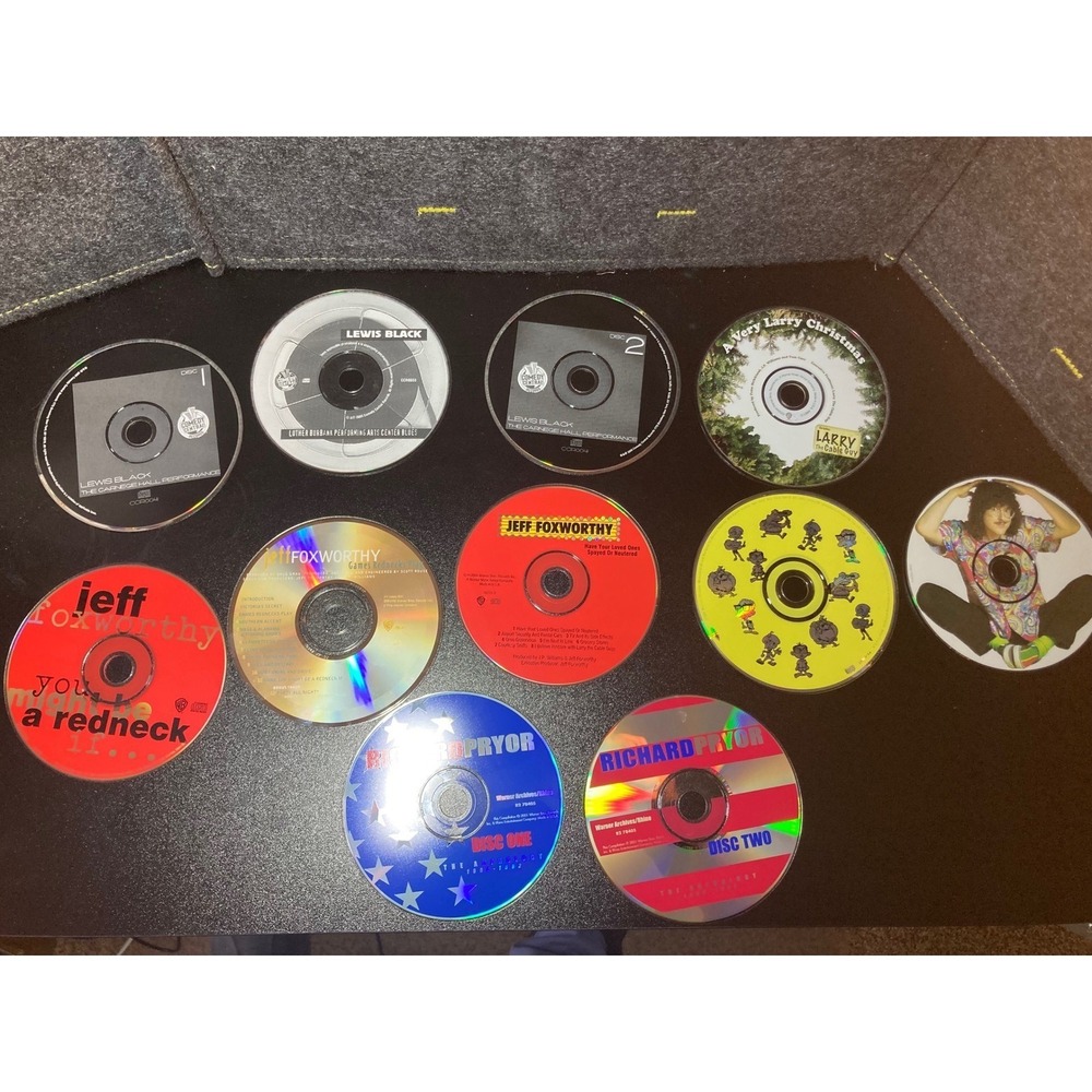 Stand-Up Comedy CD Lot Foxworthy Larry Cable Guy Lewis Black Jerky Boys w/Case
